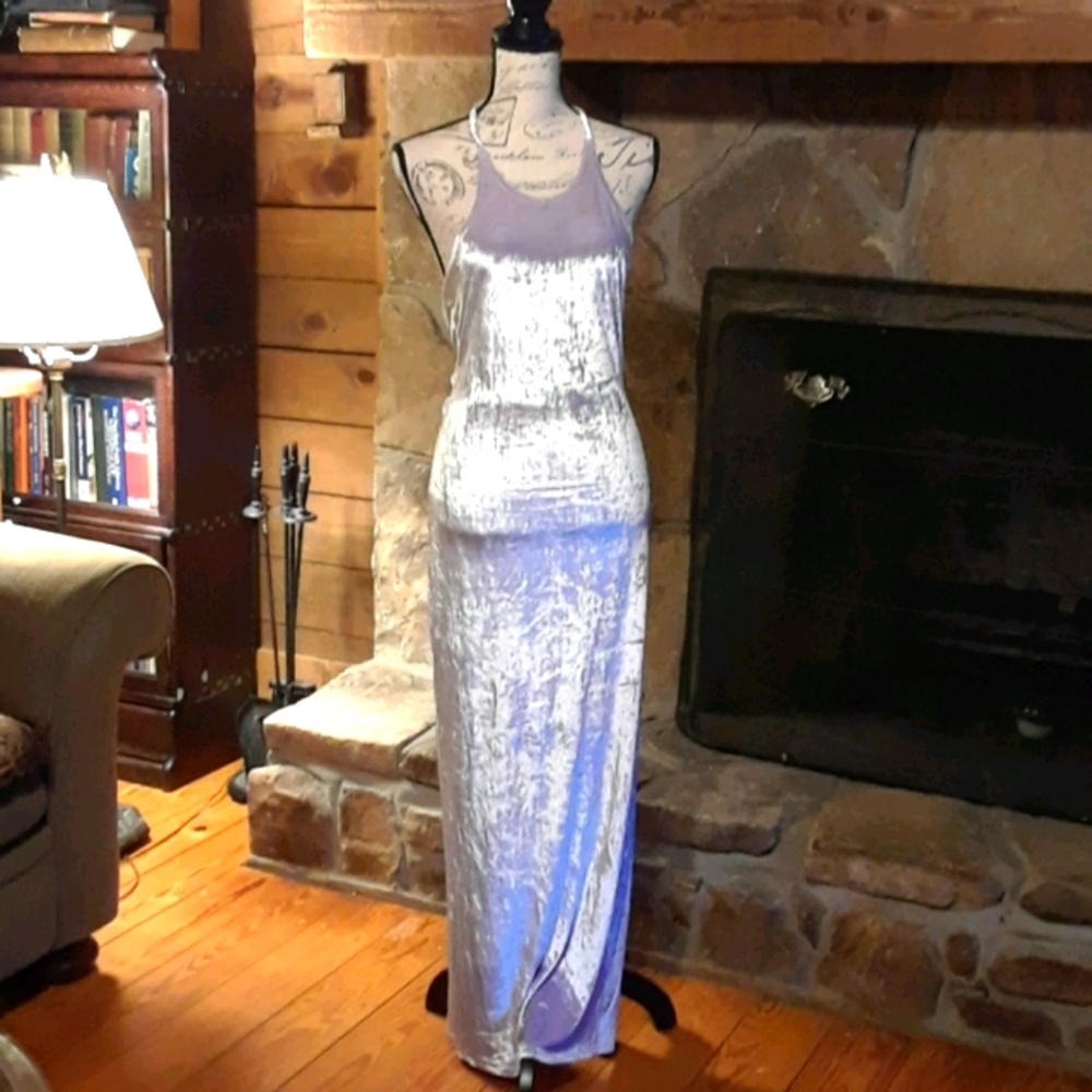 Vintage velvet halter dress -HOST PICK